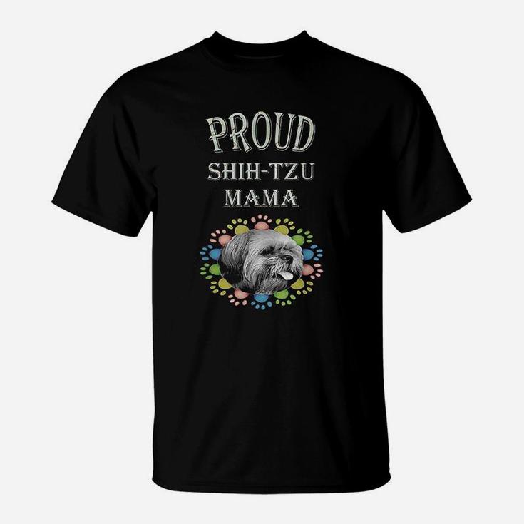 Dog Mom Gifts Cute Funny Quote Mama Shihtzu T-Shirt