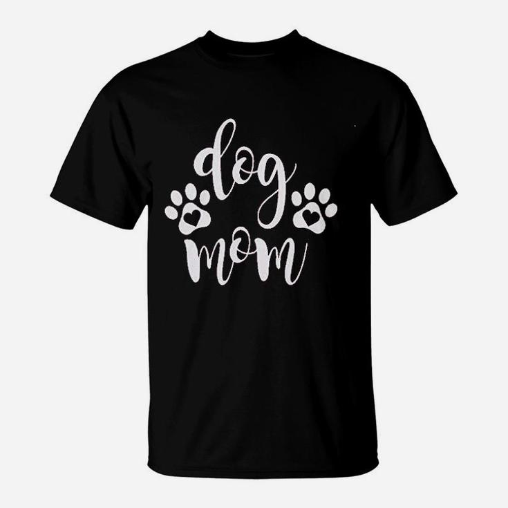 Dog Mom Puppy Paw T-Shirt