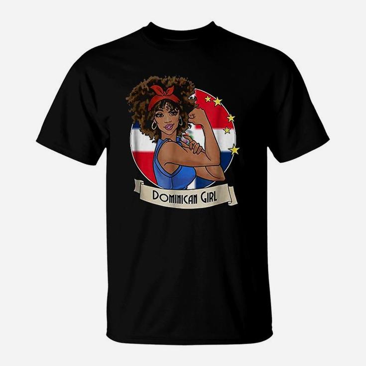 Dominican Girl Strong Dominican Republic Pride T-Shirt