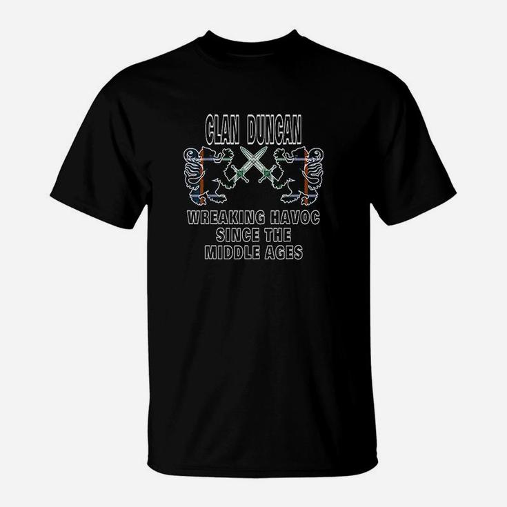 Duncan Scottish Tartan Scotland Family Clan Name T-Shirt