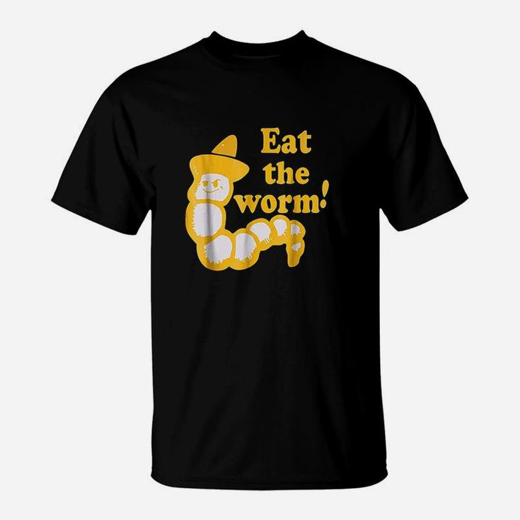 Eat The Worm! Rockstar Tequila Distressed Graphic T-Shirt
