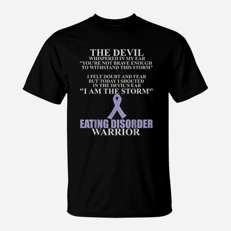 Eating Disorder Ribbon Warrior Awareness Faith T-Shirt