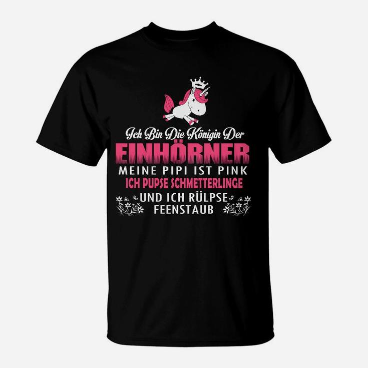 Einhorn Lustige Sprüche T-Shirt, Königin Der Einhörner Design