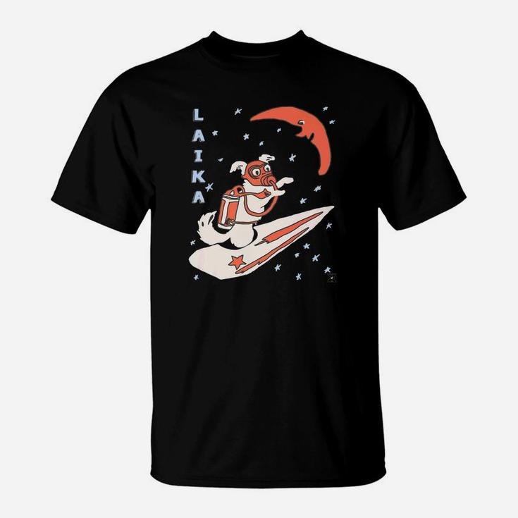 Encycloart Laika Space Dog Soviet Cosmonaut T-Shirt
