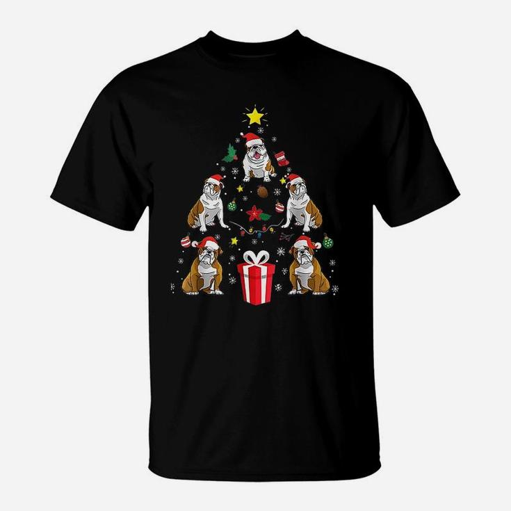 English Bulldog Christmas Ornament T-Shirt