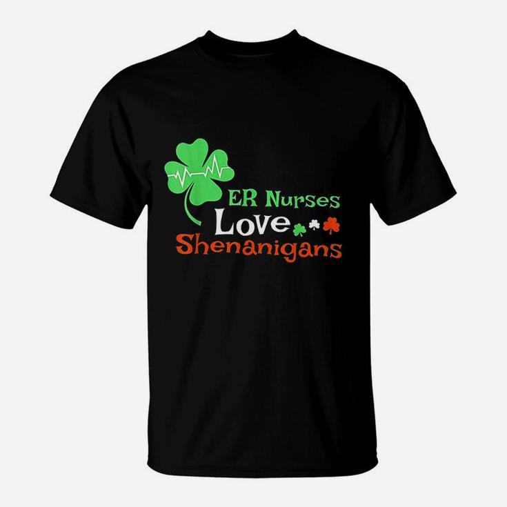 Er Nurses Shenanigans St Patrick Day Emergency Room T-Shirt