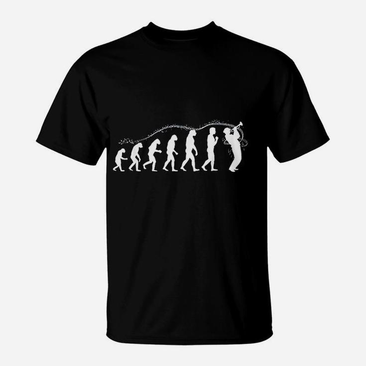 Evolution Of Trumpet Player Cute Musicians T-Shirt