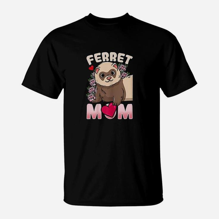 Ferret Mom Ferret Lovers And Owners T-Shirt