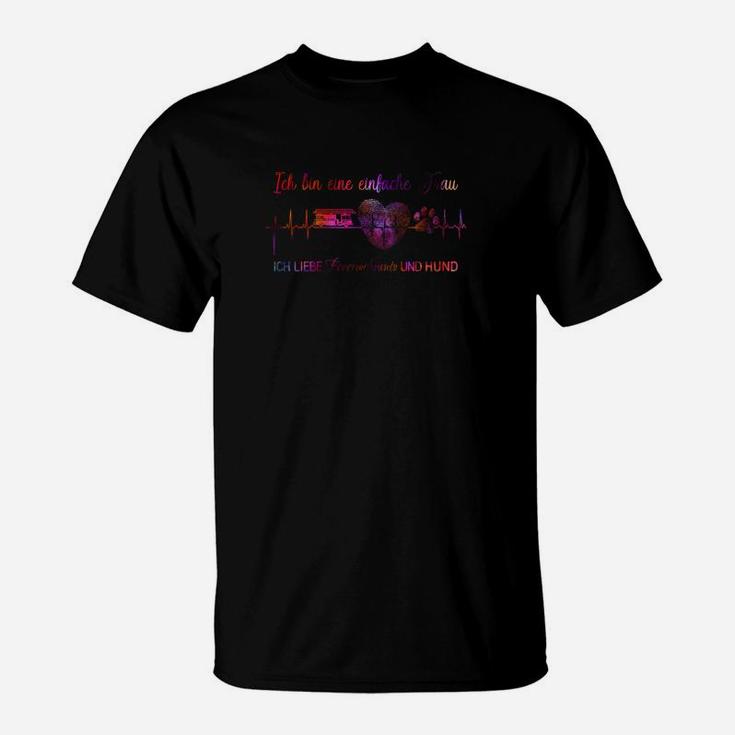 Feuerwehrouto Einfache Frau 2 T-Shirt