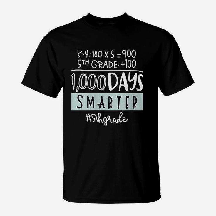 Fifth Grade Teacher 1000 Days Smarter T-Shirt