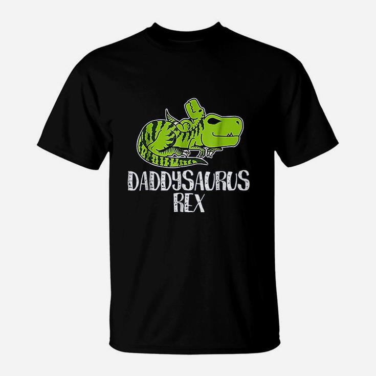 First Time Dad Daddysaurus Rex Funny Dinosaur Gift T-Shirt