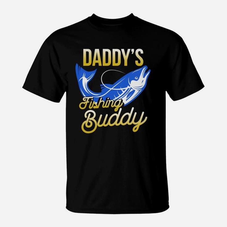 Fitted Daddys Fishing Buddy Shirt Kids Fishing Nature T-Shirt