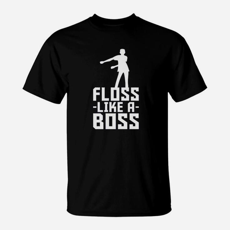 Floss Like A Boss Flossin Dance Funny Emote T-Shirt