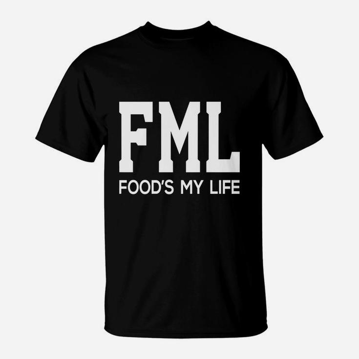 Food Is My Life Acronym Funny T-shirt Sports Tshirt T-Shirt