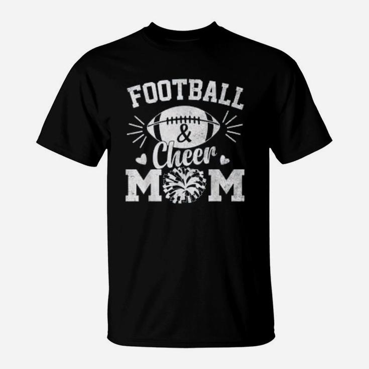 Football And Cheer Mom T-Shirt