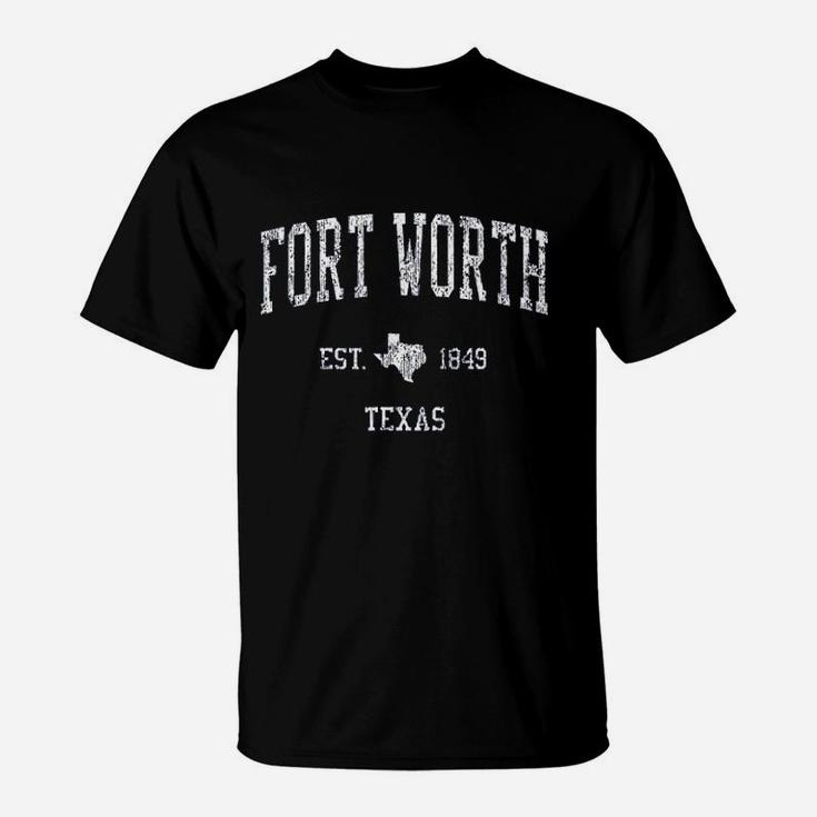 Fort Worth Texas Vintage Sports Design F. Worth T-Shirt