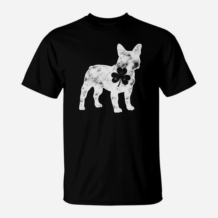 French Bulldog St Patricks Day Men Dog Shamrock Gift T-Shirt