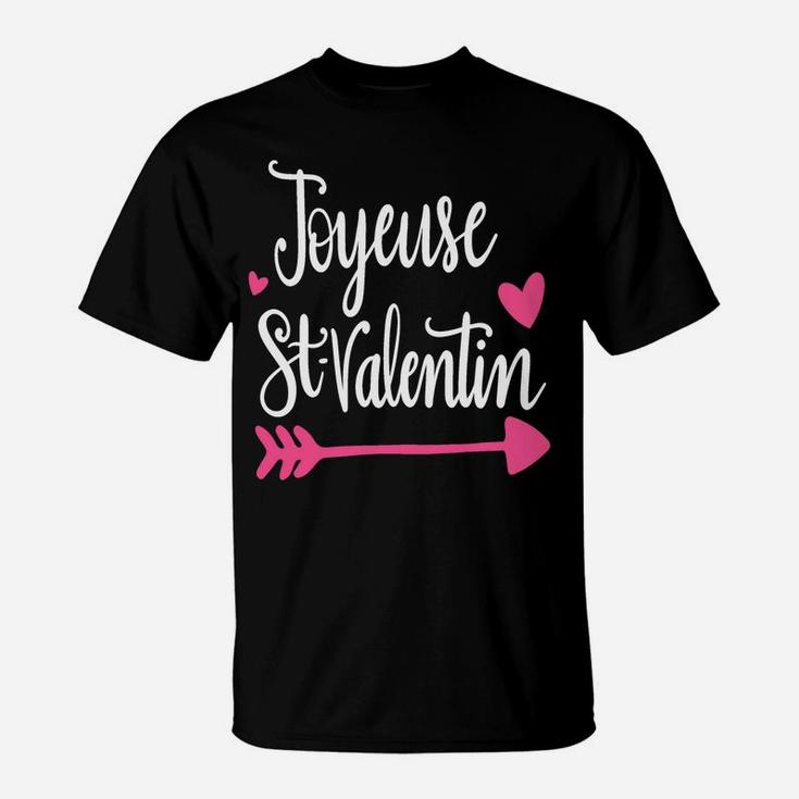 French Teacher Valentines Day Joyeuse Saint Valentin T-Shirt