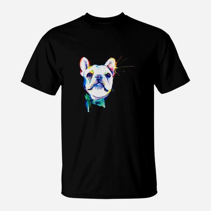 Frenchie Gift Frenchie Artistic Funny Dog Breed T-Shirt
