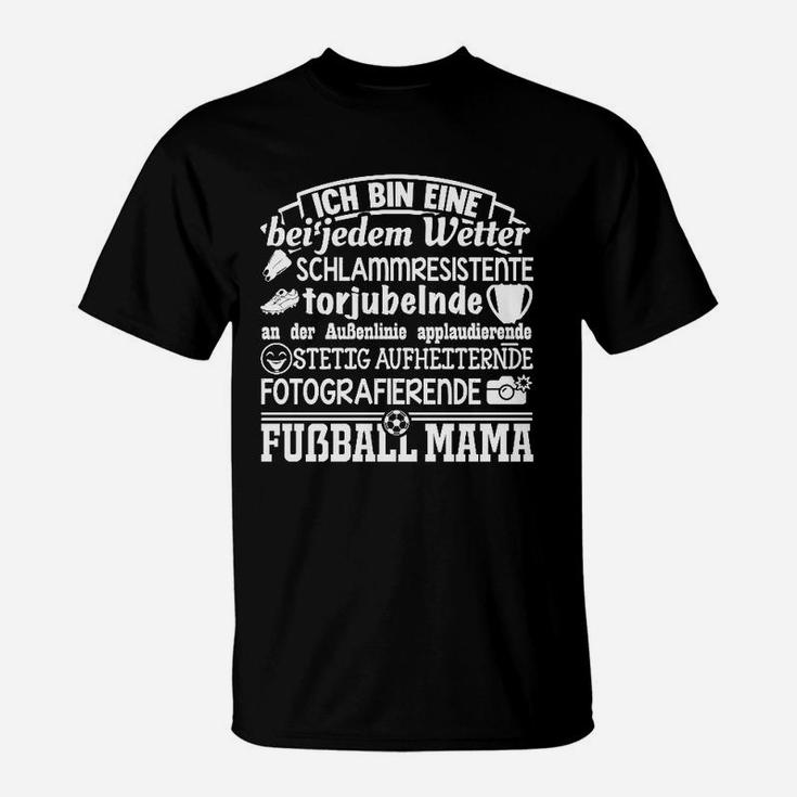 Fußball Mama T-Shirt, Lustiges Fan Outfit für Stolze Mütter