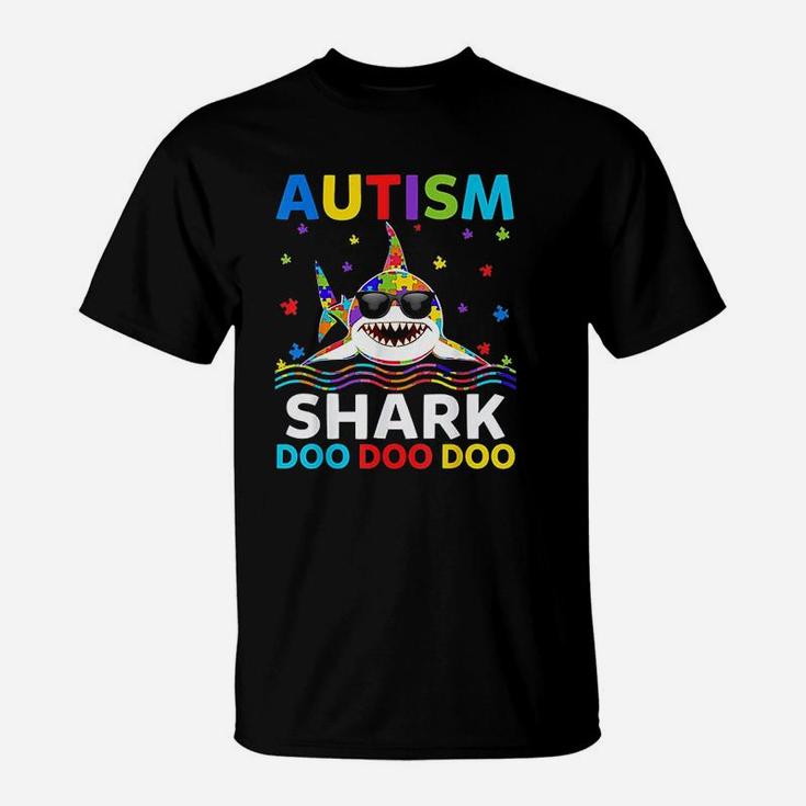 Funny Autism Shark Puzzle Awareness Day Cute T-Shirt