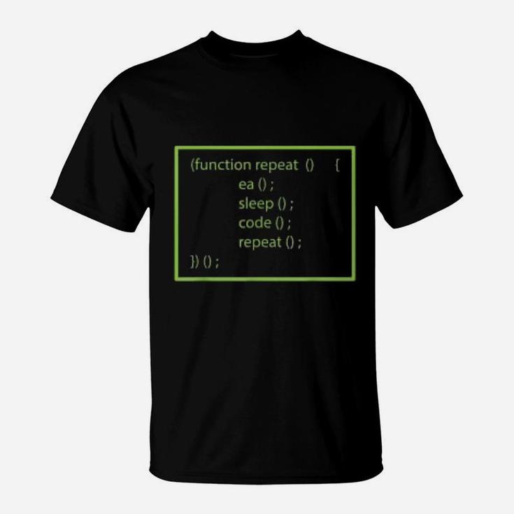 Funny Computer Science Programmer Eat Sleep Code T-Shirt