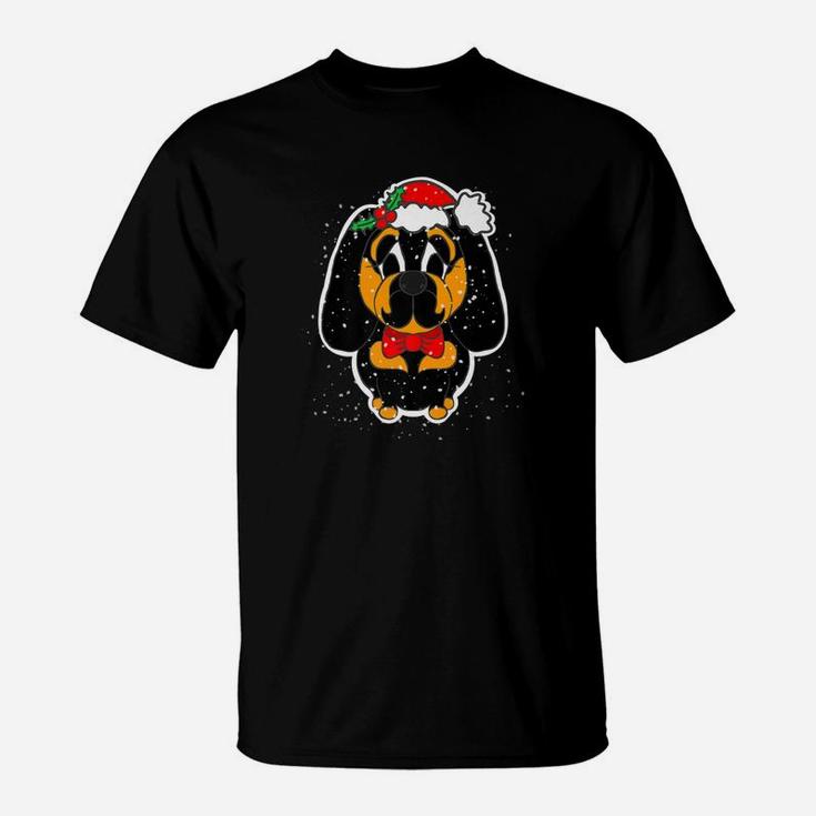 Funny Dachshund Christmas Shirt For Men Doxie Dog Gifts T-Shirt