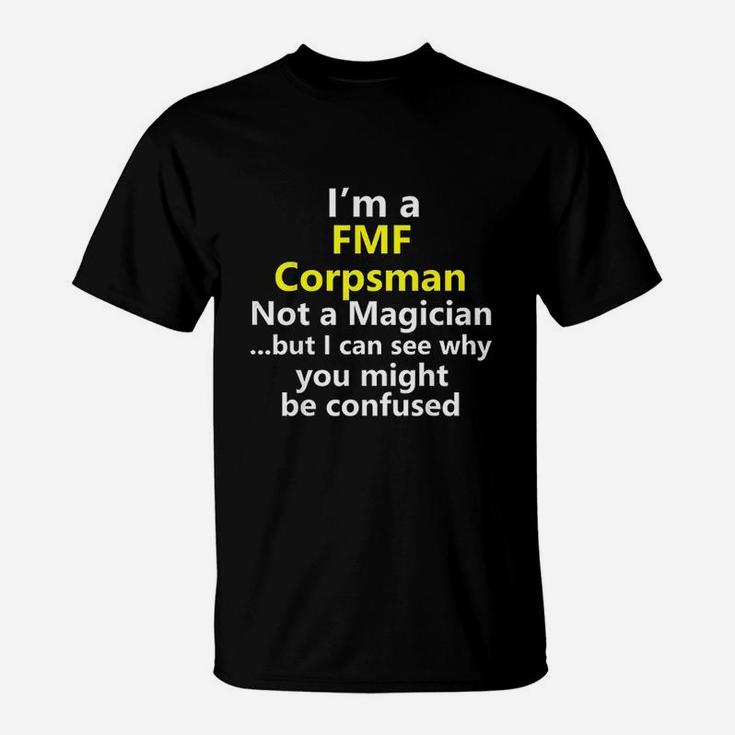 Funny Fmf Corpsman Job Career Navy Eagle Globe Anchor Gift T-Shirt