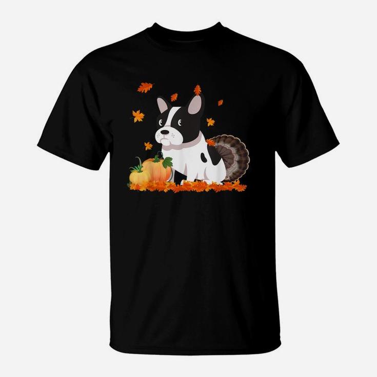 Funny French Bulldog Turkey Costume Thanksgiving T-Shirt
