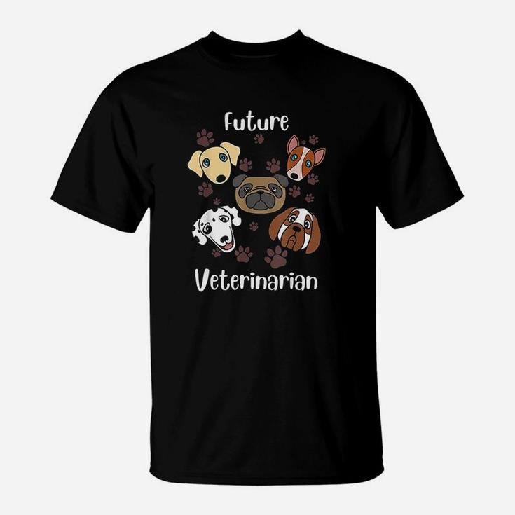 Funny Future Veterinarian Gift Cute Aspiring Vets Kids T-Shirt