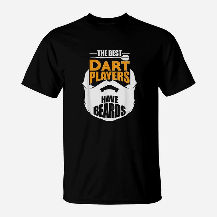 Funny Gift For Real Bearded Darts Players T-Shirt