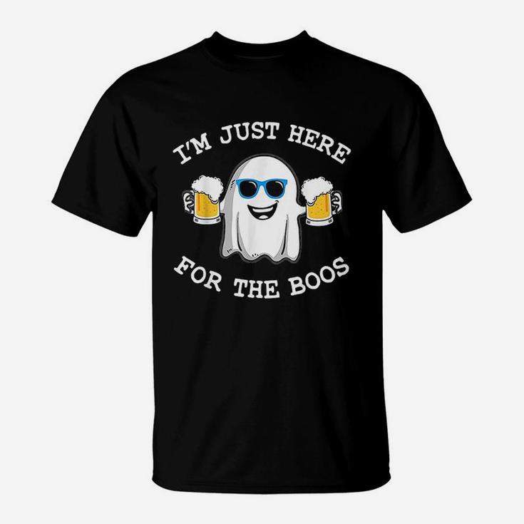 Funny Halloween I Am Just Here For The Boos Costume Gift T-Shirt