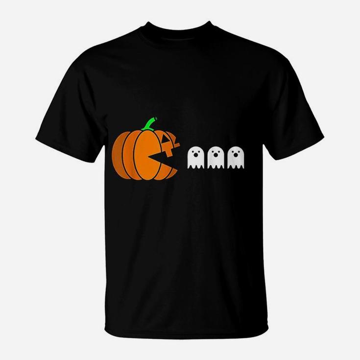 Funny Halloween Pixel Video Game T-Shirt