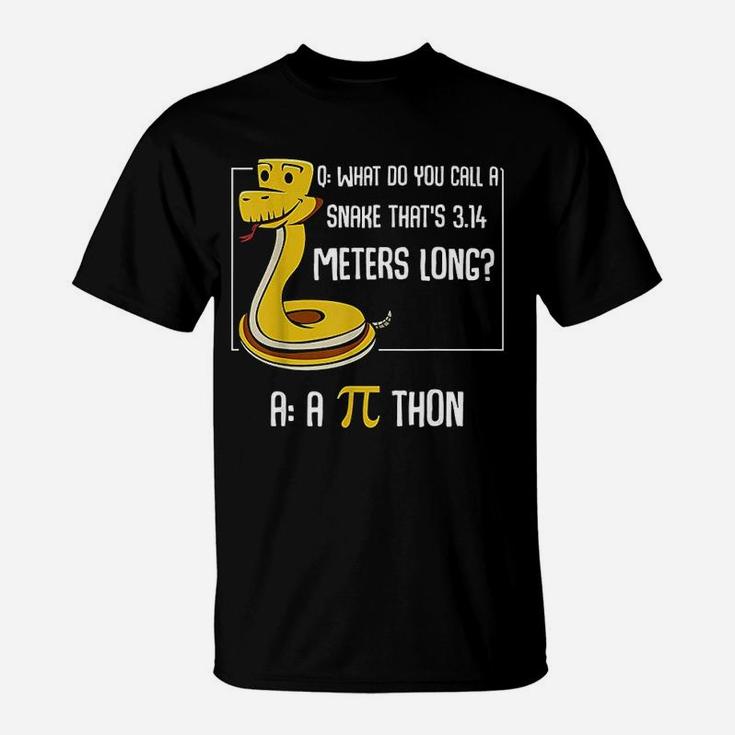 Funny Math Lover Number Pi Thon Snake Calculating T-Shirt