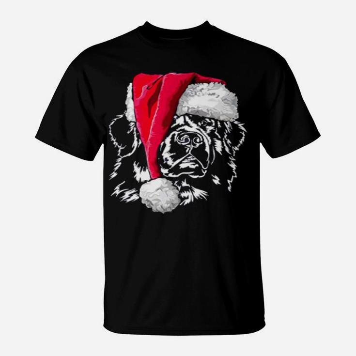 Funny Newfoundland Christmas Dog Tee Gift Hund T-Shirt