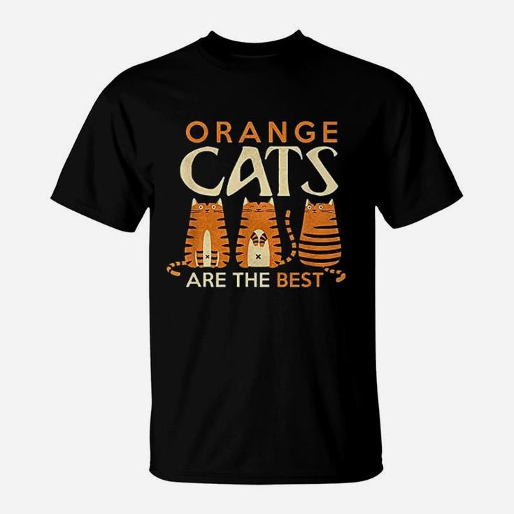 Funny Orange Cats Are The Best Cat Mom T-Shirt