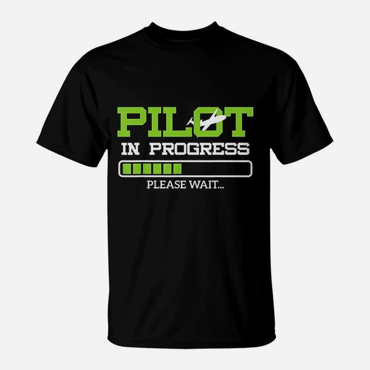 Funny Pilot In Progress Flight Student Gift T-Shirt