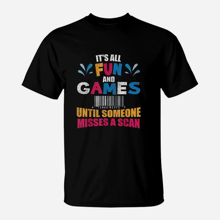 Funny Postman T-Shirt Postal Worker Gift Misses A Scan