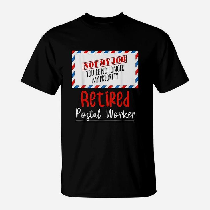 Funny Retired Post Office Postal Worker Retirement Men Gifts T-Shirt