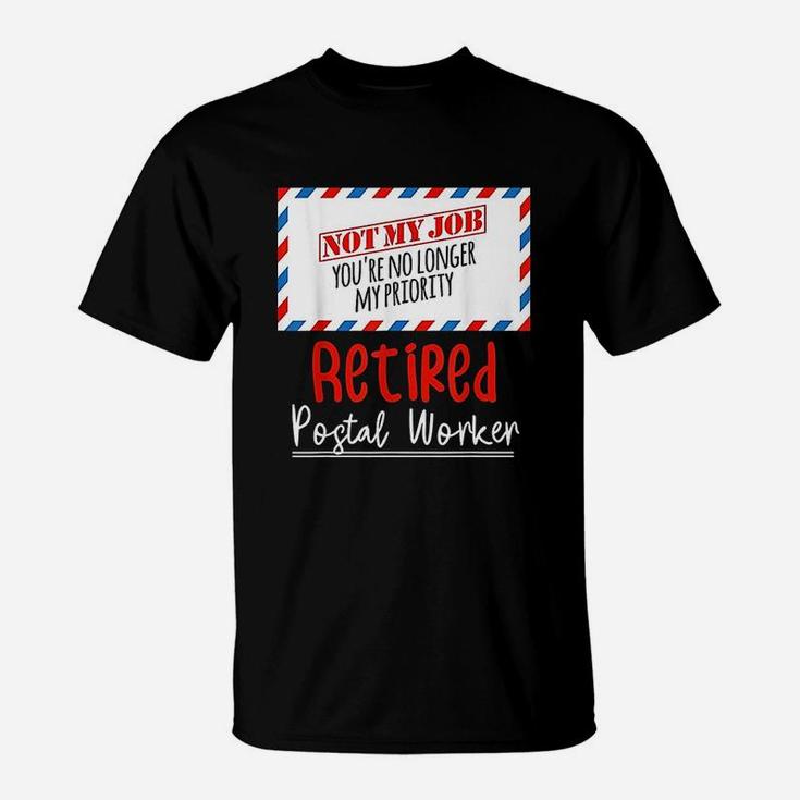 Funny Retired Post Office Postal Worker Retirement Men Gifts T-Shirt