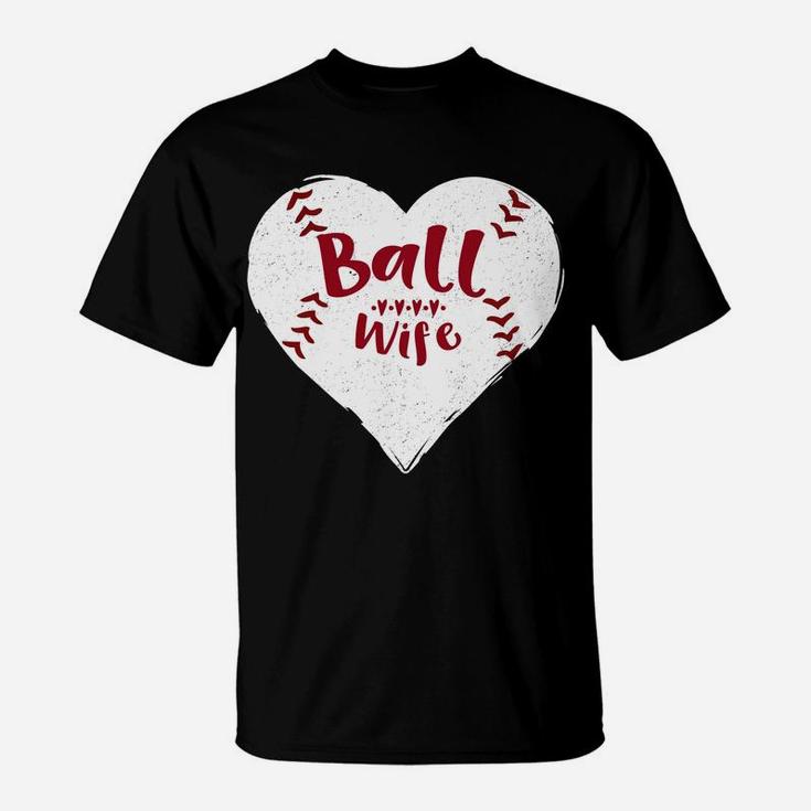 Funny Softball Wife Baseball Mothers Day Ideas T-Shirt