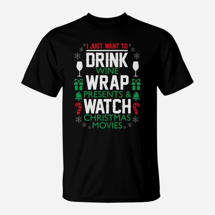 Funny Wine For Women Christmas For Wine Lovers T-Shirt