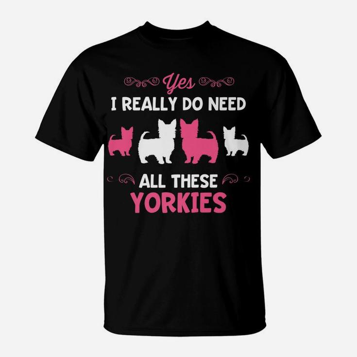 Funny Yorkie Dog Breed Lover Puppy Yorkshire Terrier T-Shirt