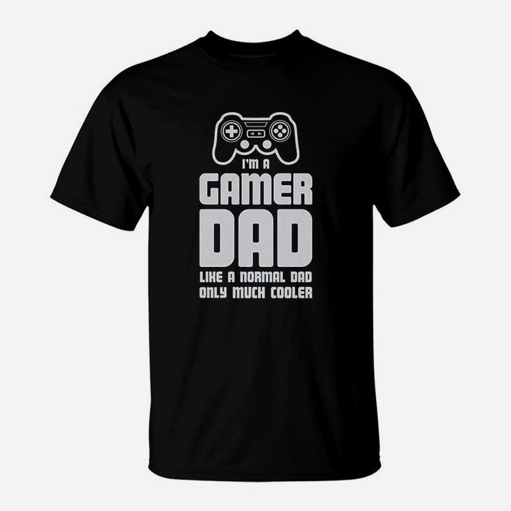 Gamer Dad Gift For Father Cool Dads Gaming T-Shirt