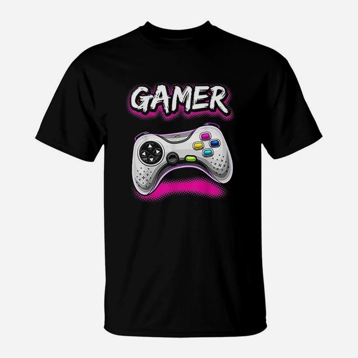 game controller shirt girl