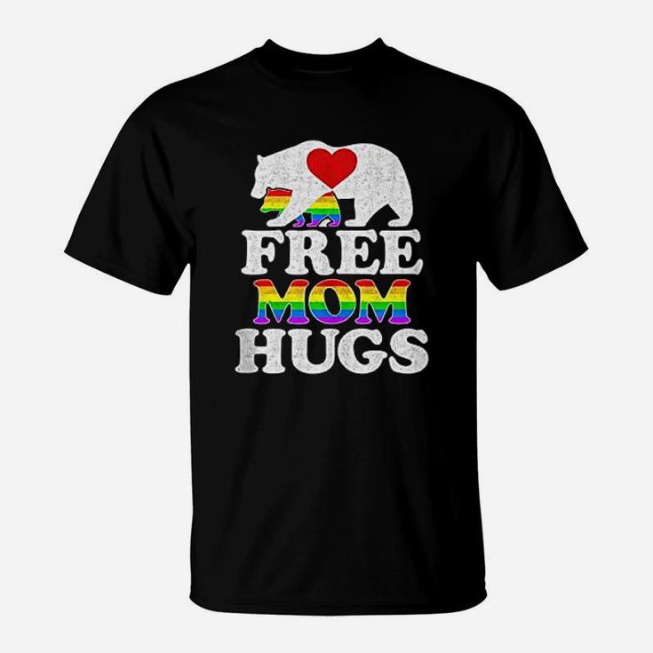Gay Lgbt Pride Mama Bear Free Mom Hugs T-Shirt