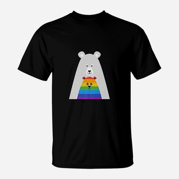 Gay Pride Mama And Baby Bear T-Shirt