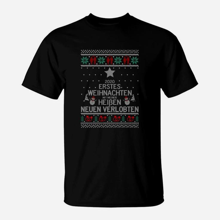 Ge 2020 Erstes Weihnachten Verlobten T-Shirt