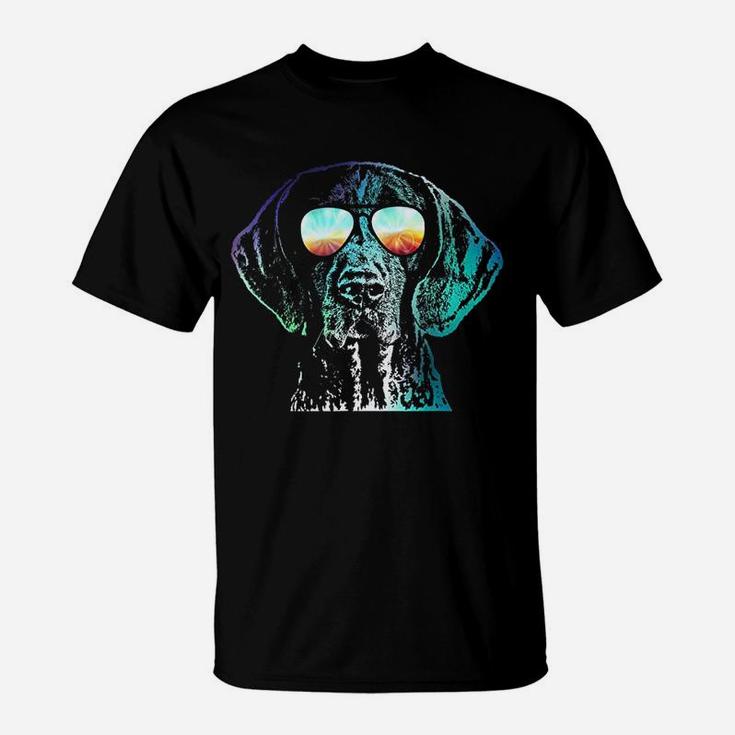 German Shorthaired Pointer Neon Dog T-Shirt
