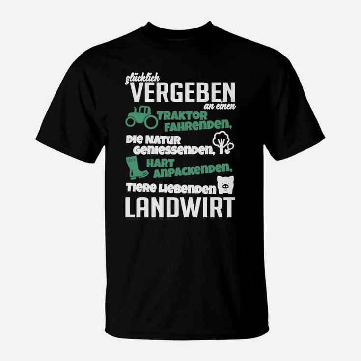 Glücklich Vergeben An Einen Landwirt T-Shirt